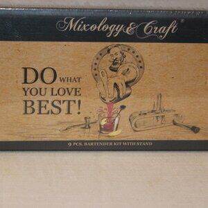 NEW Mixology & Craft 9 Piece Bartender Kit